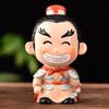 Three Kingdoms Figures Figurines Cartoon Ceramic Handicraft Home Decoration Ornament Character Statue Model Desk Gift Souvenir