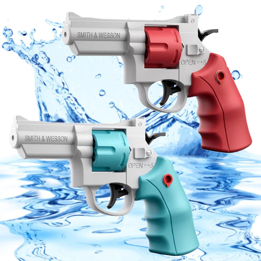 Enttgo Revolver Shape Water Gun avec 22 pieds de superficie a longue portee Blaster Pistol Pistol pour adultes et enfants Activite exterieure de