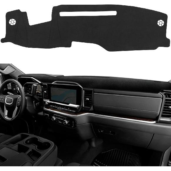 Flannel Dashboard Cover Dash Cover Mat Compatible with Dodge Ram 1500 2500 3500 -2024 2025 Accessories Center Console Dash Board Cover Protector