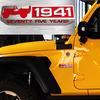 2 Stück 1941 Metall Autoaufkleber Anwendbar auf Jeep SUV Wrangler Grand Cherokee Commander Compass, 3D Metall Dekorationsaufkleber oi1