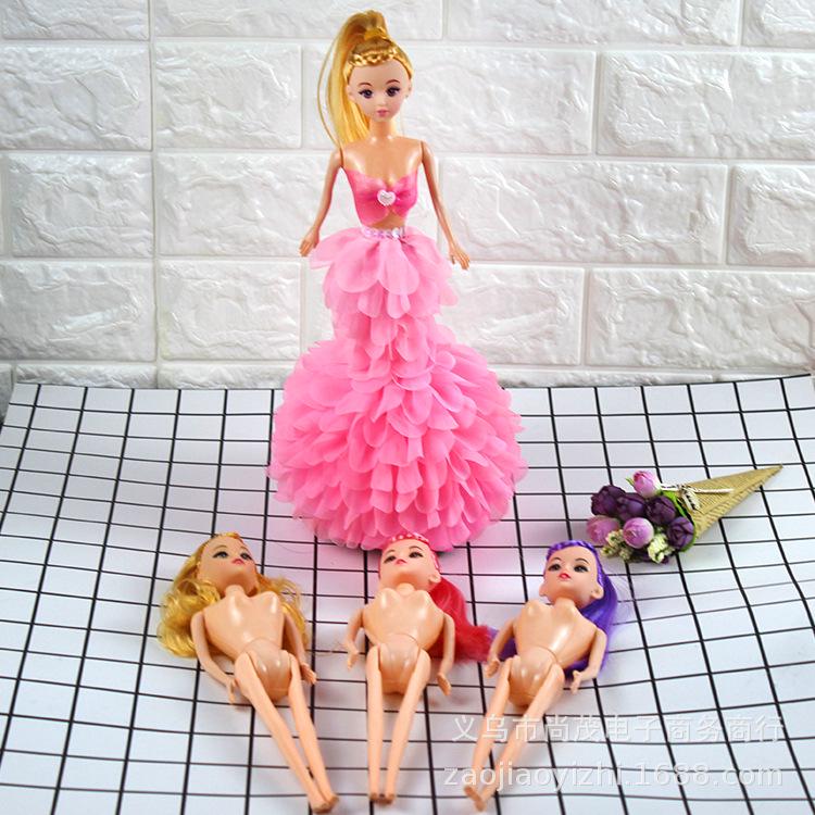 12CM Unisex Confused Doll DIY Kit with Cake Skirt - Children's Toy