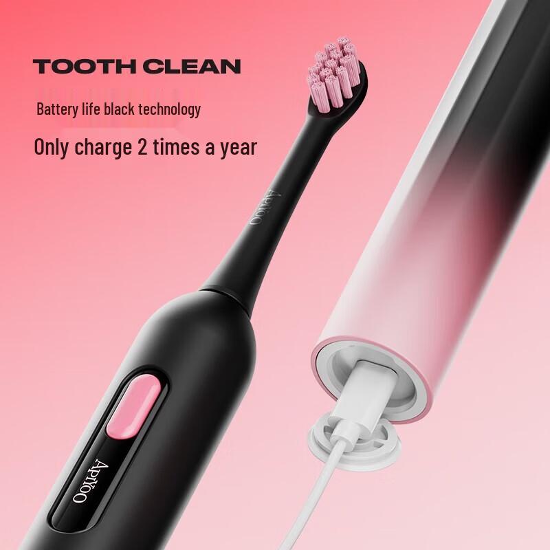 ApiYoo T1-AS Couple Sonic Electric Toothbrush Set CN plug (adapter included)