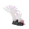 Fish Tank Silicone Coral Concrete Base Simulation Plant Decoration Aquarium Ornaments White