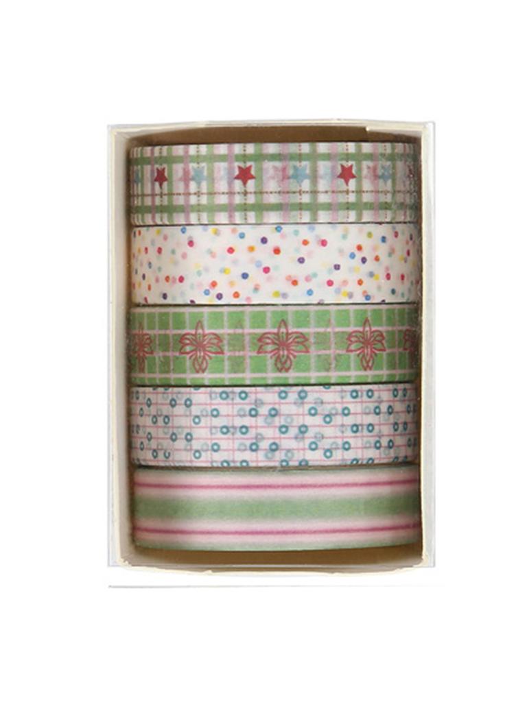 5 Rolls/Box, Of Various Styles Of Washi Tape, Masking Tape For Art Design And Diy Handicrafts, School Supplies, Birthday Gifts