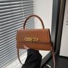 French Niche Underarm Small Bag Women's 2025 New Textured Small Square Bag Personalized Lock Fashion Shoulder Messenger Bag