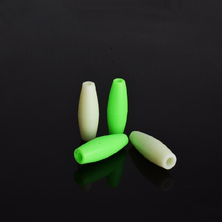 10Pcs Glowing Hollow Tube Fish Hook Accessories Squid Lure Hook Sleeve Night Fishing Tackle Fishing Hook Tubes