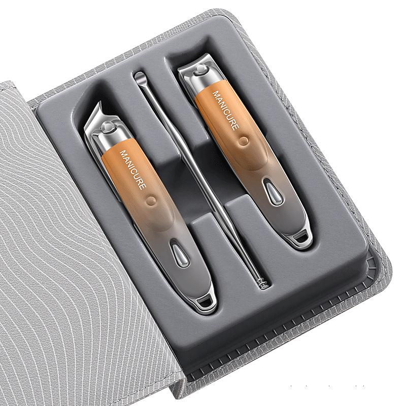 Premium Portable Manicure Set: Nail Clippers, Ear Pick, Dead Skin Remover In Gift Box