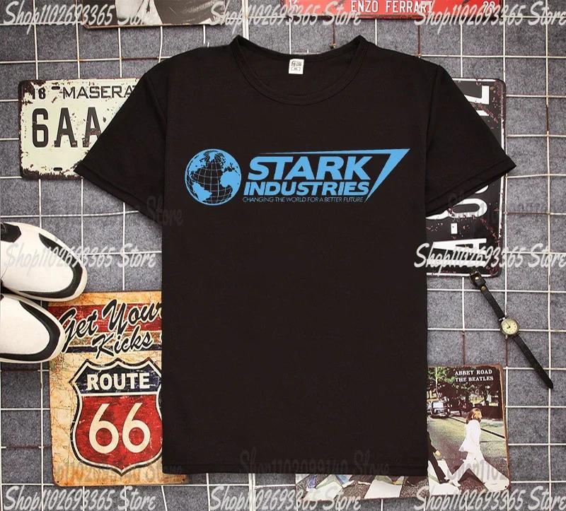 

Stark Industries Mens T Shirt men tshirt summer fashion top tees Cool Casual pride t shirt men Unisex - Men s Summer Cotton... S