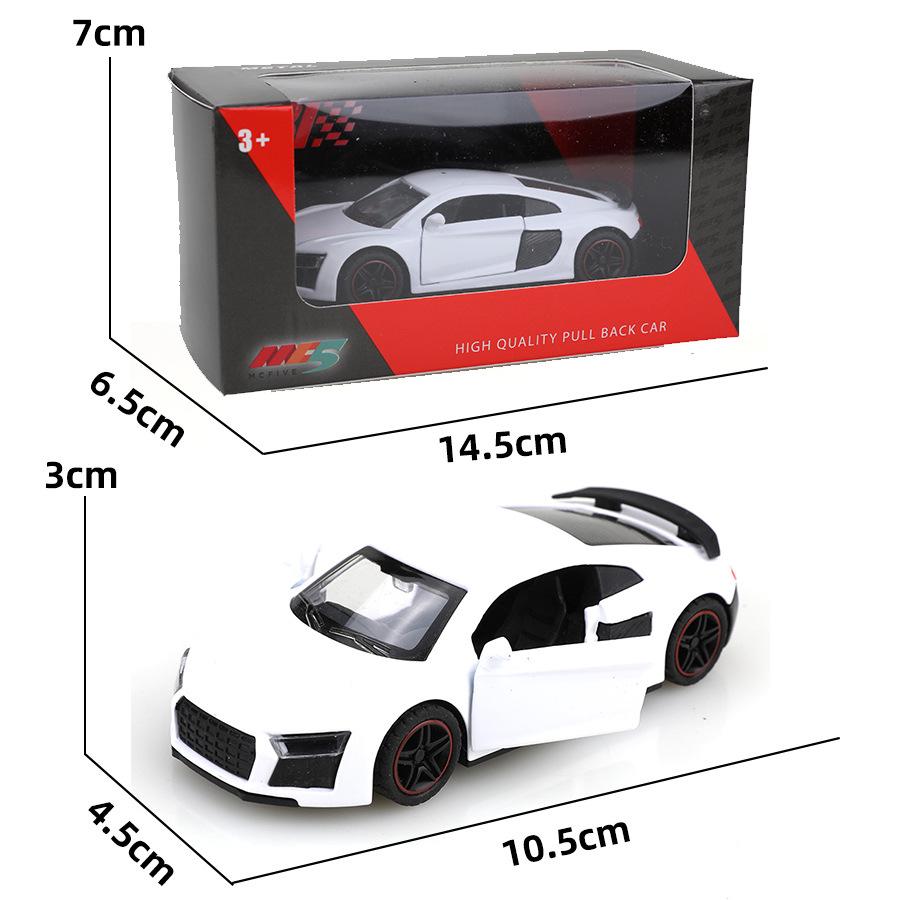 Norson 1:43 Alloy Metal Pull-Back Sports Car Model Toy for Boys