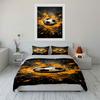Soccer Ball with Splashes. Bedding Sets Duvet Cover Sets Duvet Covers Pillowcases(1*Duvet Cover 2*Pillowcases Without Duvet Insert)