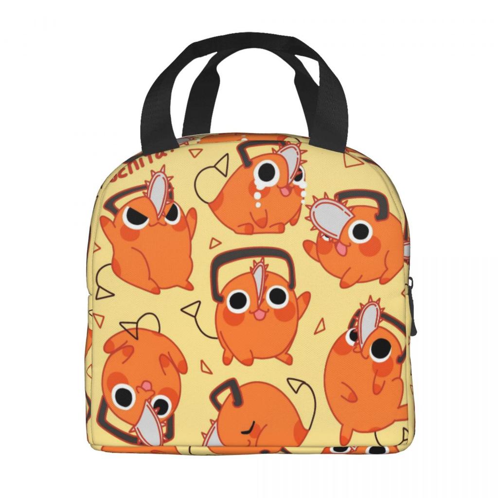 Kawaii Pochitas Thermal Insulated Lunch Bags for Work Portable Food Bag Cooler Thermal Lunch Box