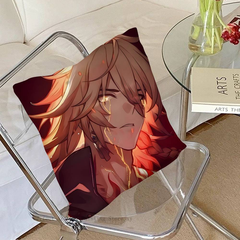 1pc Game Honkai Star Rail Anime Mydei Pillow Case Fashion Square Pillowcase Bedroom Sofa Room Ins Decoration Leisure