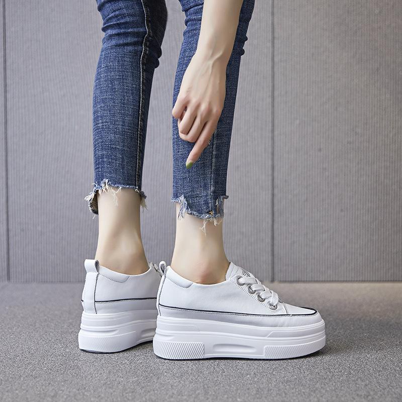 Inner height increase Xiaobaizi spring and summer new thick-soled muffin shoes casual sports shoes M11