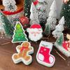 Christmas Dishcloths Easy To Clean Kitchen Cleaning Supplies Durable Cartoon Designs Home Decor Sponges Funny 10x12cm