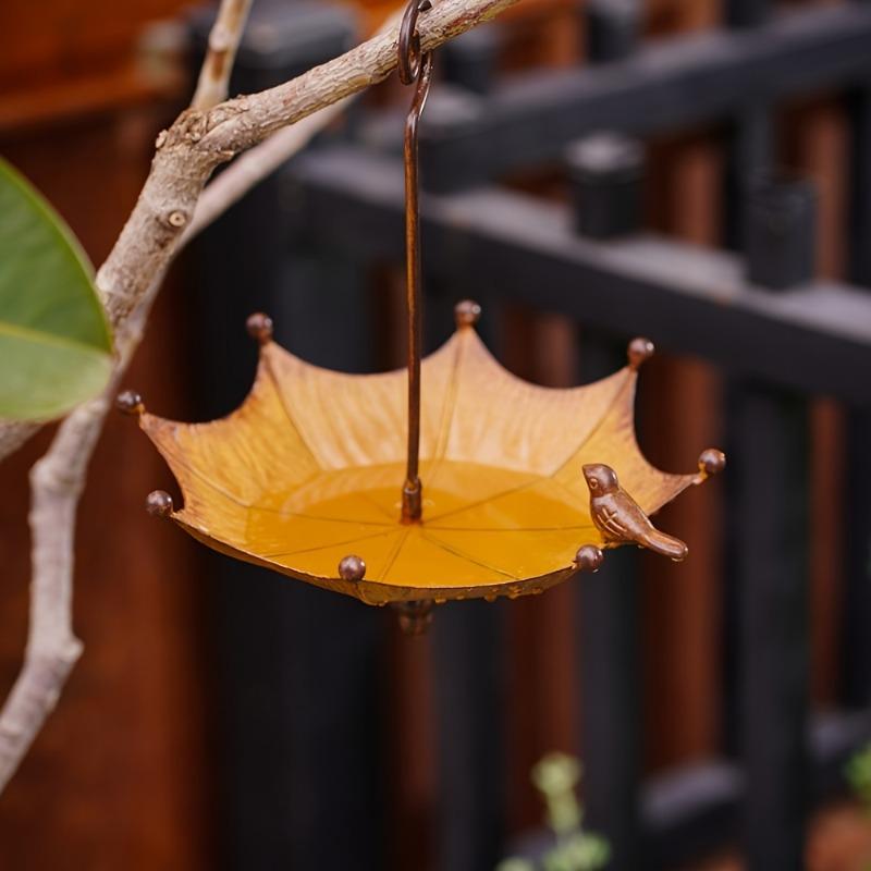 

New Umbrella Shaped Hanging Bird Feeder Birdbath For Garden Yard Farm Supplies Hummingbird Feeder Supplies Birdbath Bird Bath
