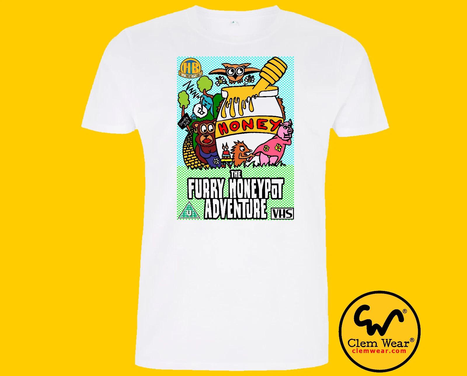 Rik Mayall Bottom tshirt tee t-shirt FURRY HONEYPOT ADVENTURE art funny comedy XL
