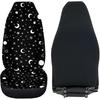 Pehede Car Seat Cover Moon Stars Planet Front for Cars, Easy To Tall Cover Set, Accessories Auto Trucks Van SUV,2 Packs