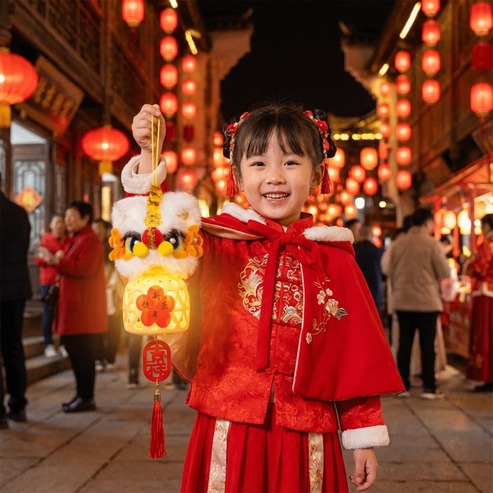 Hanfu Accessories 2026 New Year Decorative Lantern Bamboo Mid-Autumn Lantern Lantern Festival