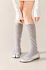 Tabi Ballet Long Split Big Plain for Sandals [CICIFAUS] Women's Socks, Two-Toe, Style, Scrunchy, Length, Thin, Summer, Toe, Gray, 45cm, Geta, Zori,