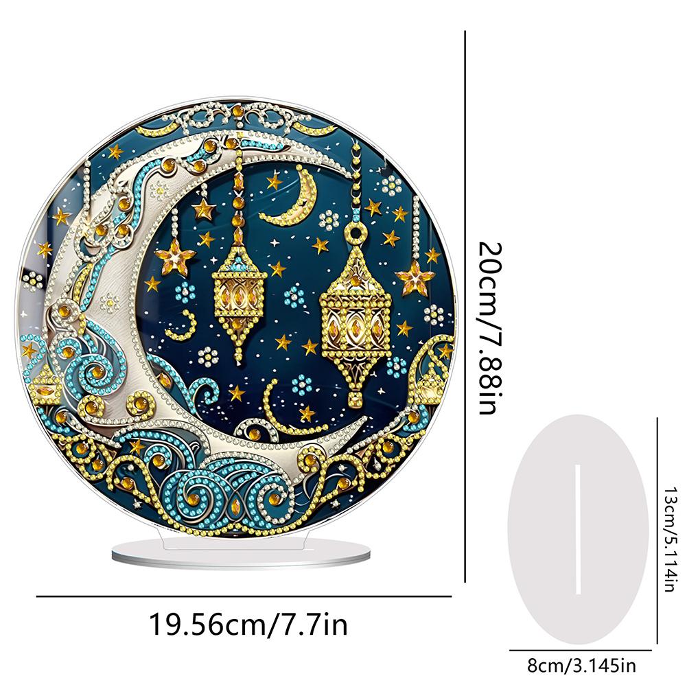 

2D Flat Acrylic Butterfly Flower Special Shaped Diamond Painting Desktop Ornament Kit DIY Diamond Painting Desktop Decorations