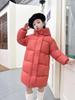 Girls' Long Hooded Winter Jacket with Graphene Heat Technology