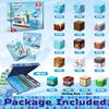 Blue Castle Magnetic Cube Building Blocks - 3D Educational Montessori Toy