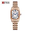 OFNS Women's Casual 30m Waterproof Quartz Watch with Roman Numerals and Two-Hand Design.