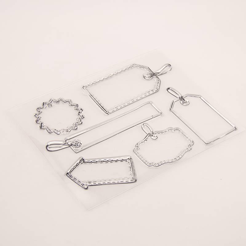 1pcs Travel Label Tag Note Transparent Clear Silicone Stamp
