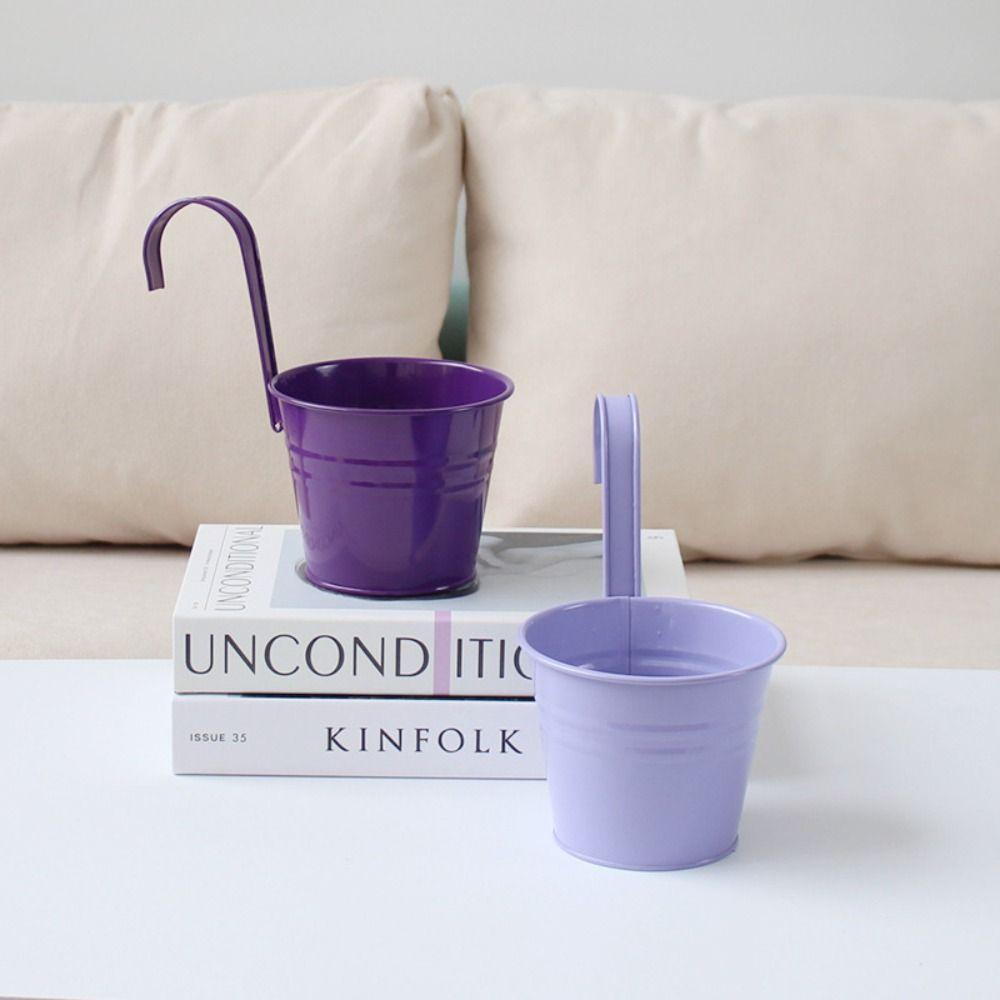 With Drainage Holes Hanging Planters Thickened Flower Pots Railing Planter  Flower