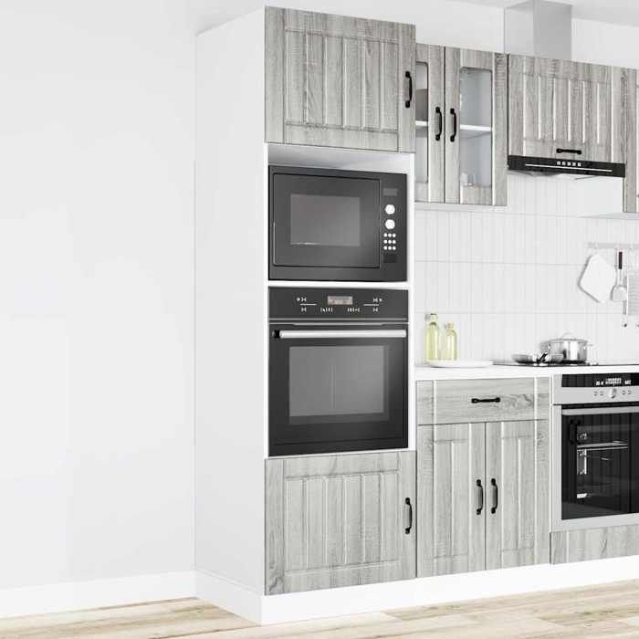 VidaXL Armoires de four 2 pcs Kalmar sonoma gris bois d'ingénierie, unité de four, armoire de four de cuisine, unité de base 3315047