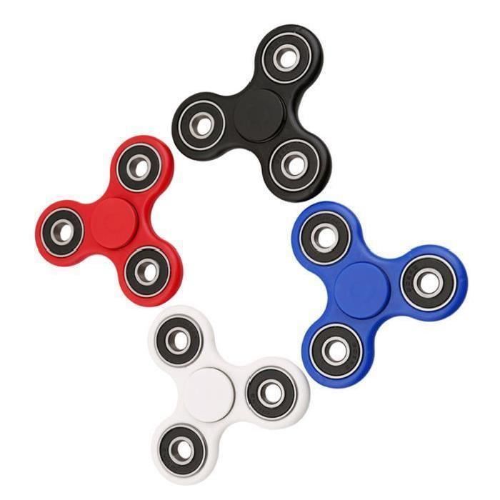 STOEX® Lot de 4 fidget hand spinner a main tri - spinner cadeau jouet enfant adulte EDC
