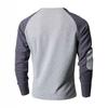 Męski Sweter Sportowy Fitness Casual Wiosna Jesień Blok Kolorów Kratka Blok Kolorów Okrągły Dekolt Wygodny Przyjazny dla Skóry Oddychający Top