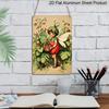 2D Flat Vintage Strawberry Fairy Aluminum Sign - Cottagecore Garden Wall Decor Cottagecore Decor, Fairy Garden, Garden Decor, Cottage Decor, Kitchen