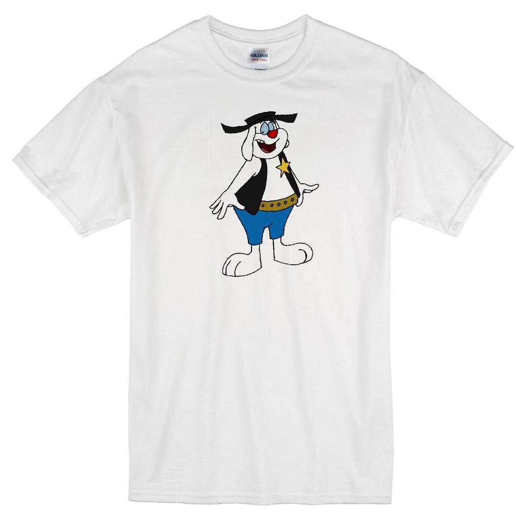 DEPUTY DAWG TERRYTOONS CARTOON DOG CLASSIC VINTAGE RETRO ANIMATION WHITE T-shirt