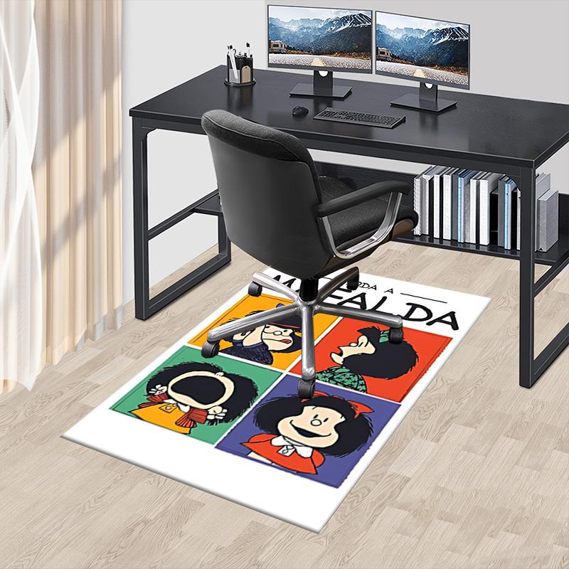 1pc Mafaldas Adventures Comics Carpet for Playroom Bedroom Living Room Sofa Home Decor,kids Game Area Rug Non-slip Floor Mat Y73029