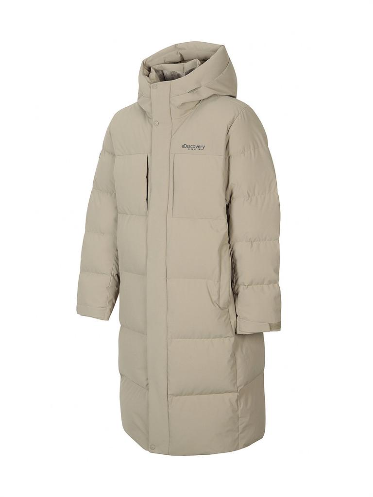 Discovery Expedition Men'S Leicester G Goose Down Long Padded Jacket (L/Beige)