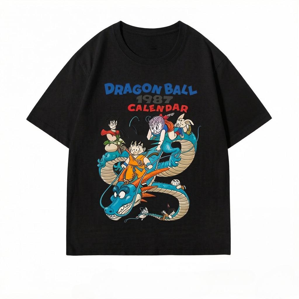 

Vints Vintage Dragon Ball Printed CottonTshirt A Shortsleeved Top Suitable for Both Unisex and Women High Quality Comfortable S