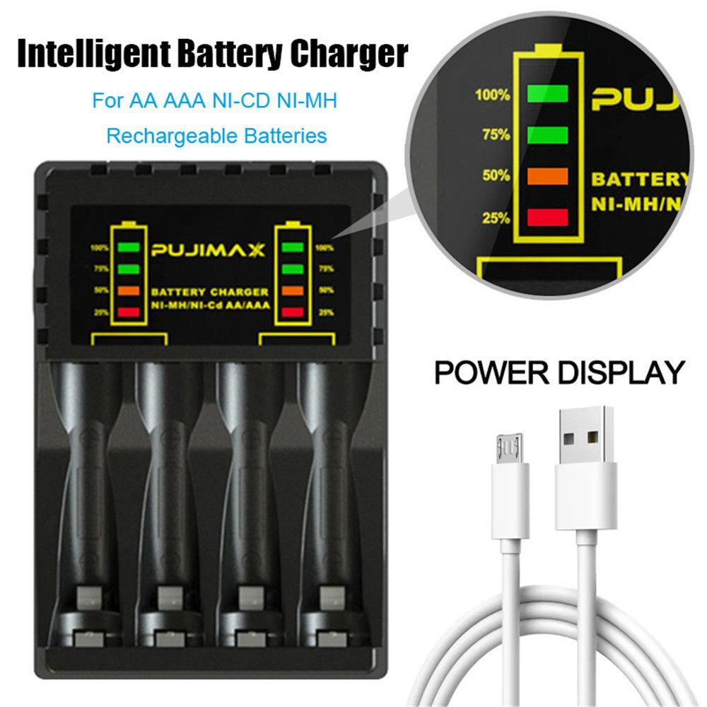 Stable LED Indicator Portable 4 Slot Adapter Intelligent Battery Charger Fast Charging Dock