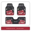 Car Floor Mats for the Driver's Seat and Rear Seat, Anti-Dirt Silk Loop New Style, Cute Carpet-Style Car Rear Seat Mats