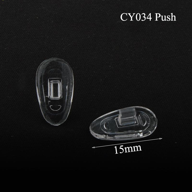 50Pairs(100pcs) 15mm 16mm 17mm Silicone Eyewear Glasses Nose Pads Repair Accessory Screw In Push On