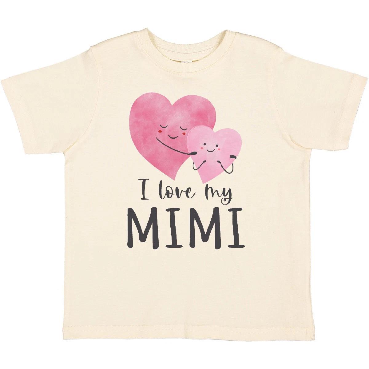 Inktastic I Love My Mimi Toddler T-Shirt Mimis New Grandma Grandmother Big Heart 140