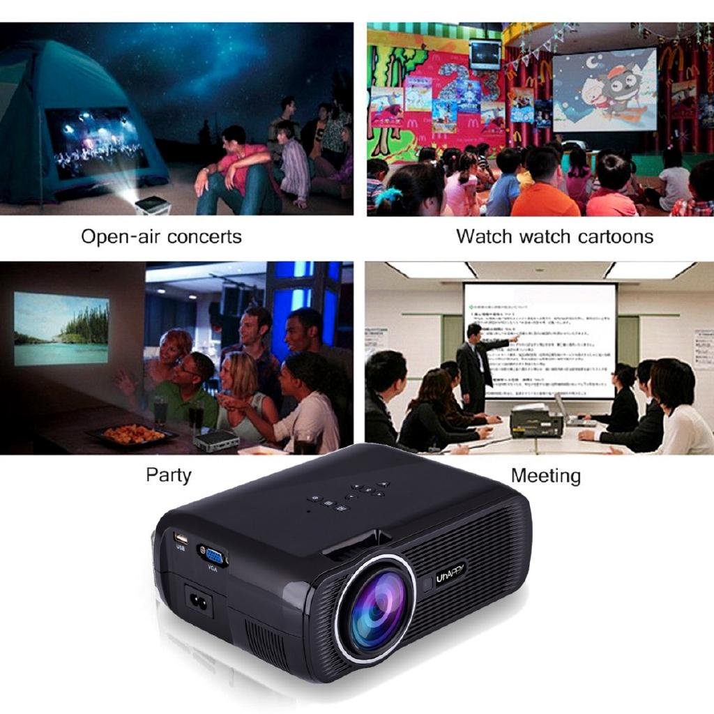 New Mini WIFI 7000 Lumens 1080P HD 3D LED Portable Projector Theater Home Cinema
