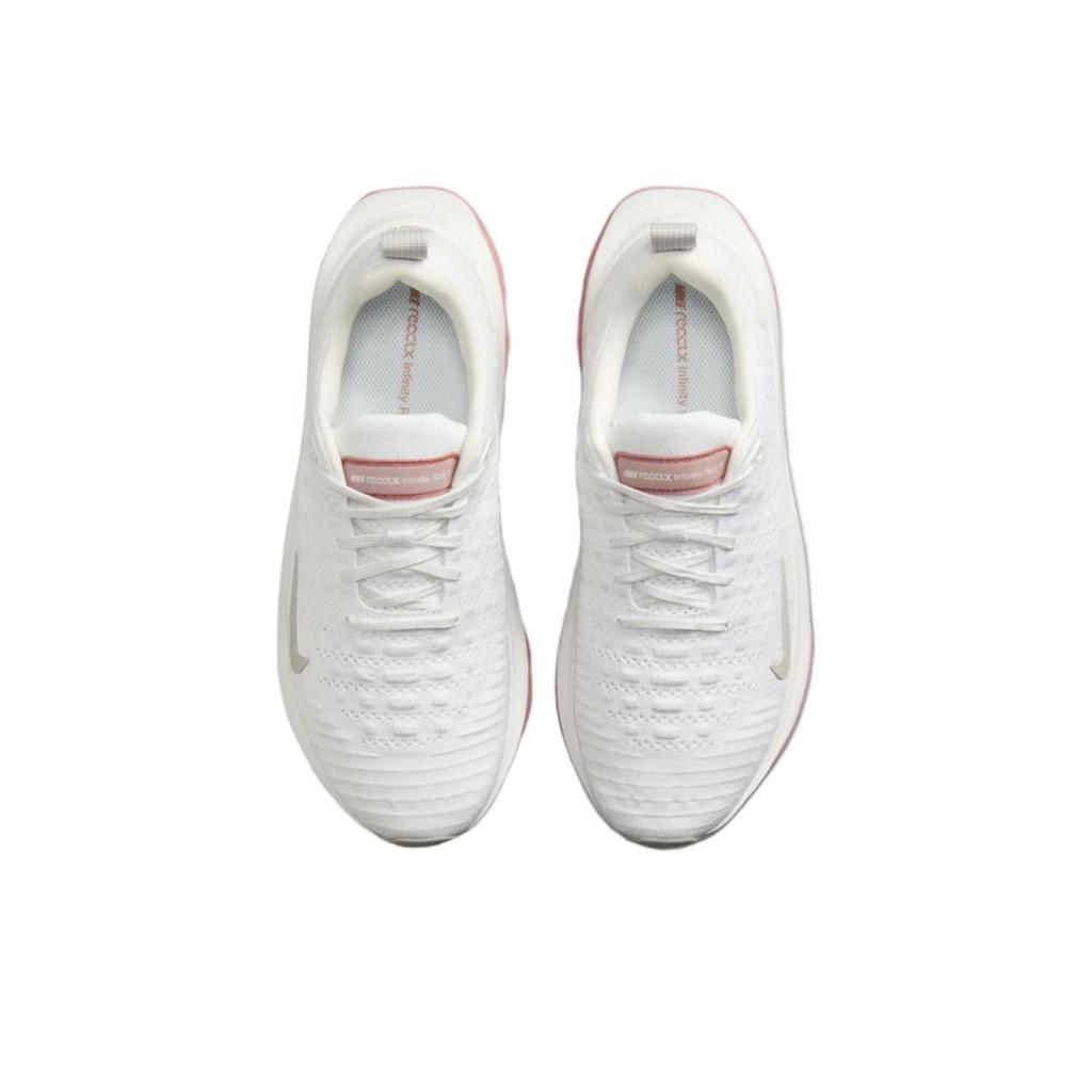 Nike ReactX Infinity Run 4 Bianco Rosso Polvere di Stelle Scarpe da Ginnastica da Donna Summit-White Light-Iron-Ore DR2670-106