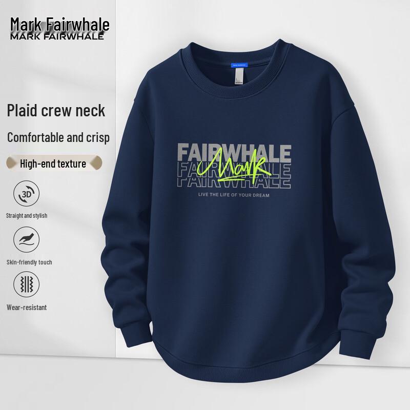 Mark Fairwhale Men's Letter Graphic Crewneck Sweatshirt