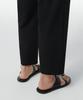 Musinsa Standard Wide Easy Elastic Waist Crop Slacks [Black]