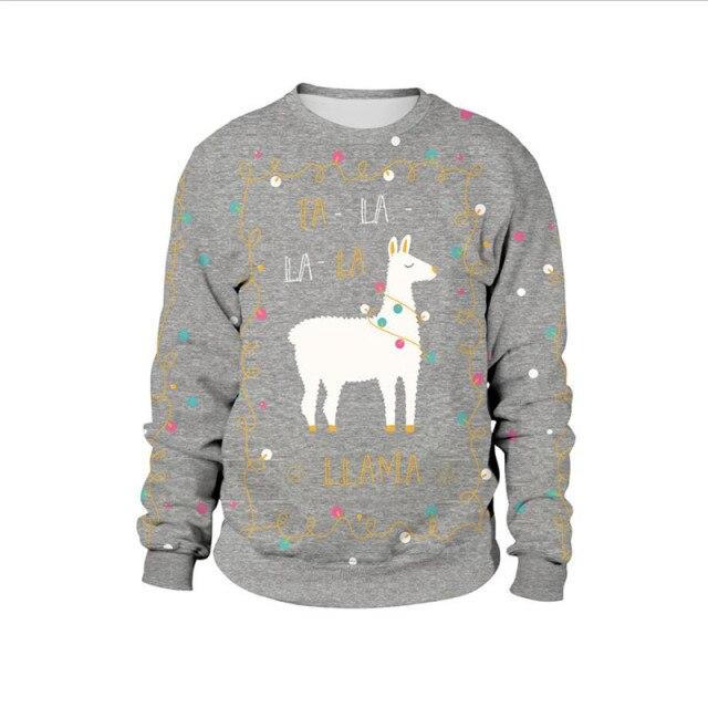 Pull De Noël 3D Rigolo - Cadeau Homme Femme Père Noël Renne Drôle À