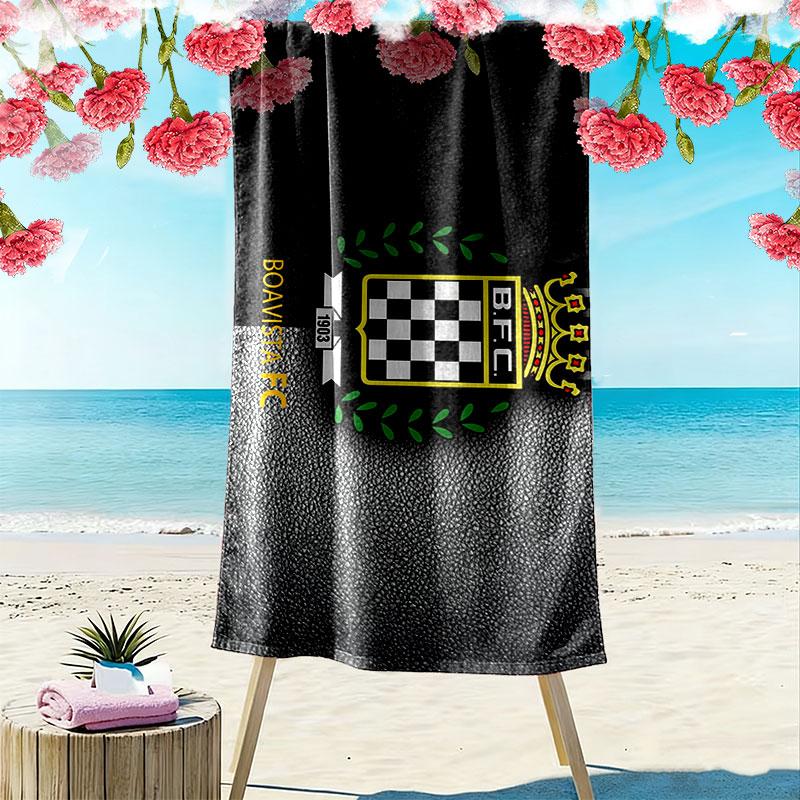 Boavista FC Print Strandtuch, Großes Weiches Schnelltrocknendes Handtuch für Strand Camping Schwimmen