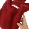 Premium Weihnachts-Neuheit roter Pullover Damen Herbst und Winter Waschbärfleece weich wachsartig unterer Boden gestrickter Pullover mit Oberteil innen