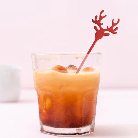 Ice Cream Scoop Food Grade 304 Stainless Steel Christmas Elk Dessert Coffee Spoon