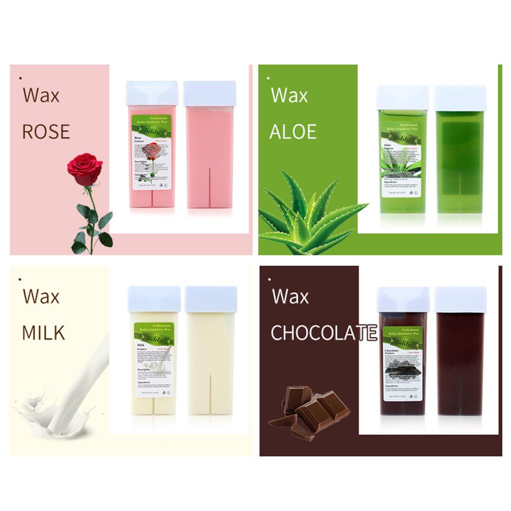 Liddy Sada voskové terapie Voskový stroj Rychle se rozpouštějící váleček na odstraňování chloupků Depilační vosk Depilační papírky